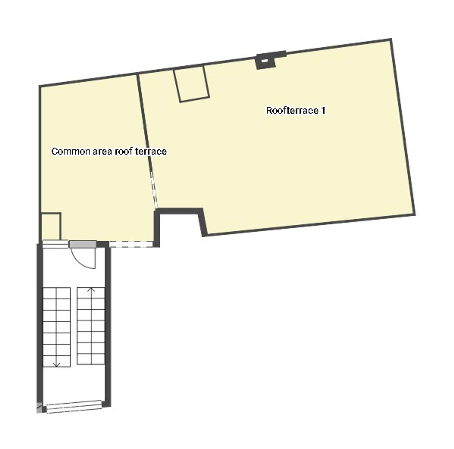 Grundriss - Private Dachterrasse